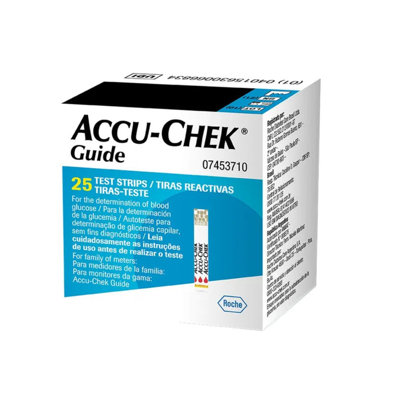 25 Tiras Reactivas Accu-chek Guide