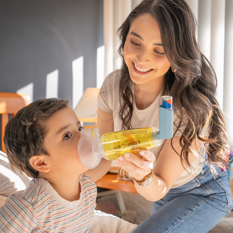 Aerocámara Premium Aerospacer con mascarilla y boquilla - Infantil