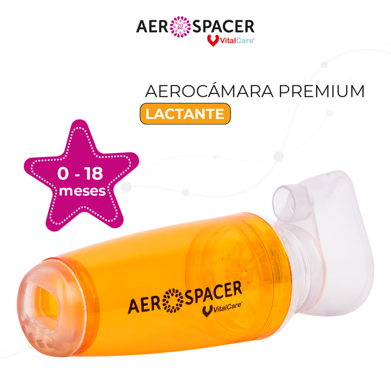 Aerocámara Premium Aerospacer con mascarilla - Lactante
