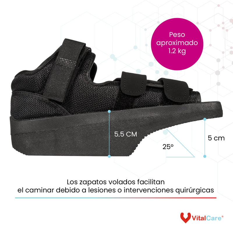 Zapato Volado Antepié con Suela Antideslizante y Correas Ajustables
