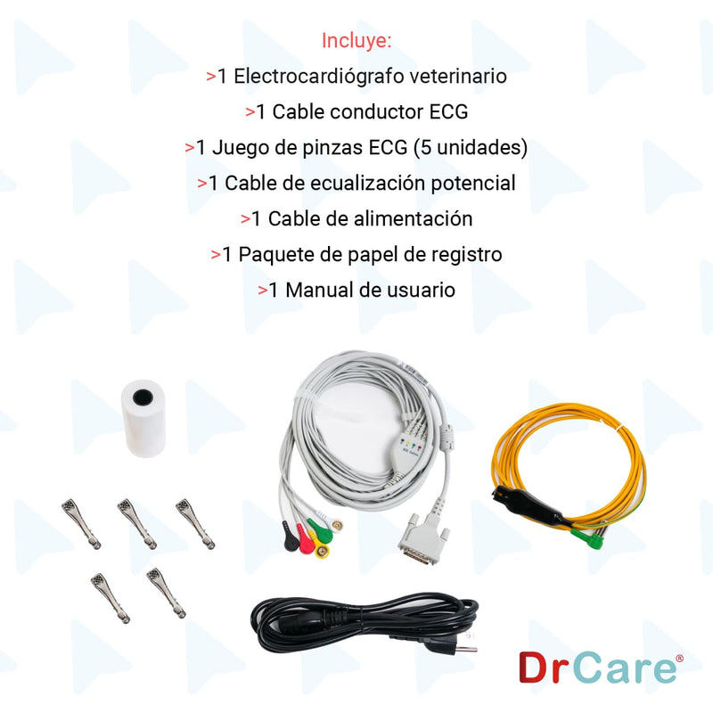 Electrocardiógrafo Con Impresión Térmica Para Uso Veterinario