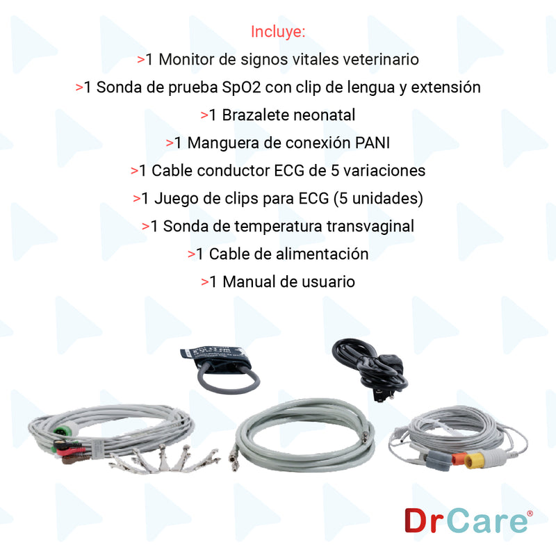 Monitor De Signos Vitales Pantalla de 12" Uso Veterinario