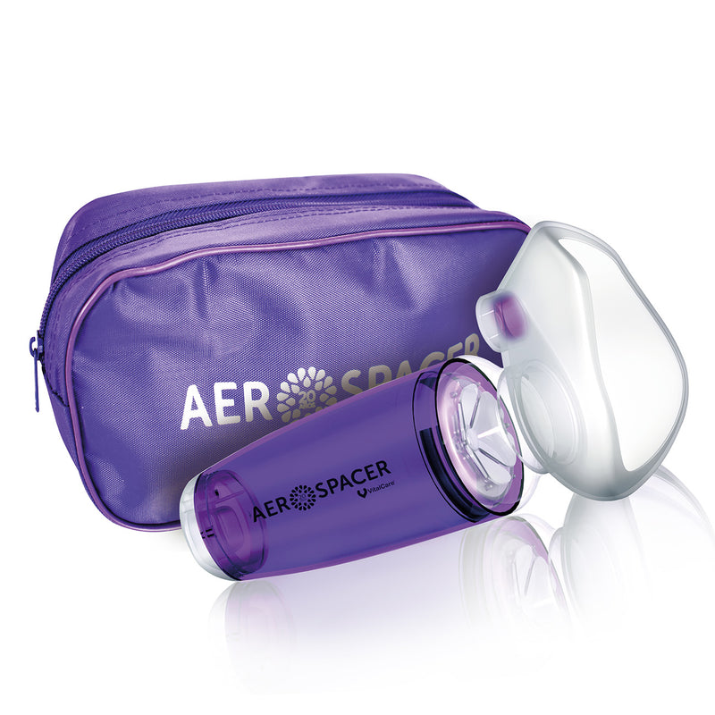 Aerocámara Premium Aerospacer con mascarilla y boquilla - Juvenil