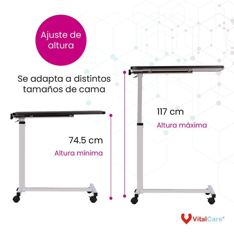 Mesa Fija Premium Para Cama De Hospital