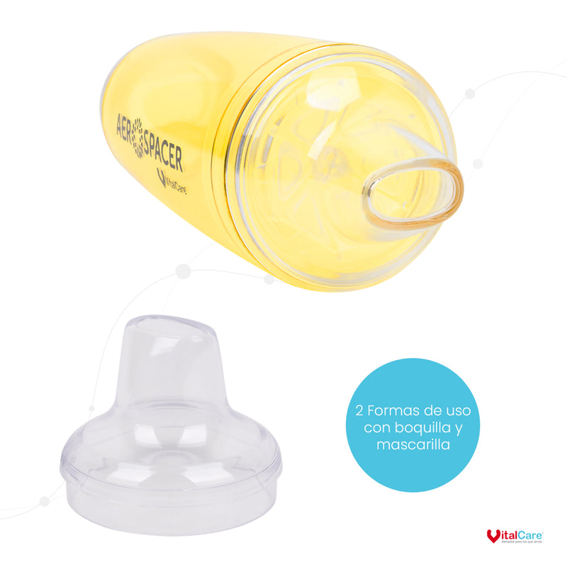 Aerocámara Premium Aerospacer con mascarilla y boquilla - Infantil