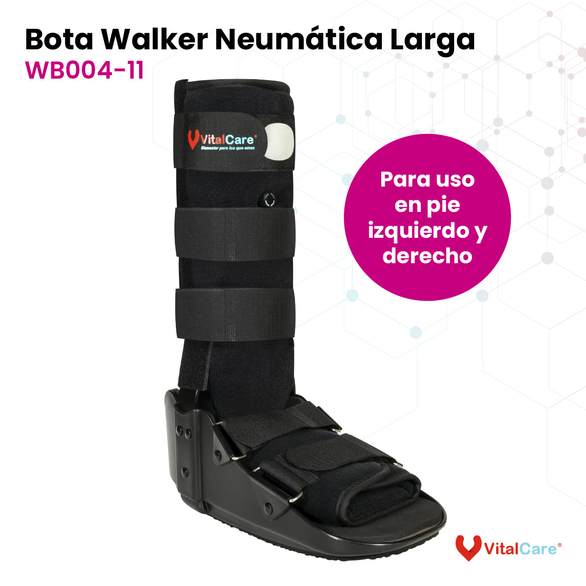 Bota Férula Walker Neumática Larga con Cámara de Aire — Dr.Care México