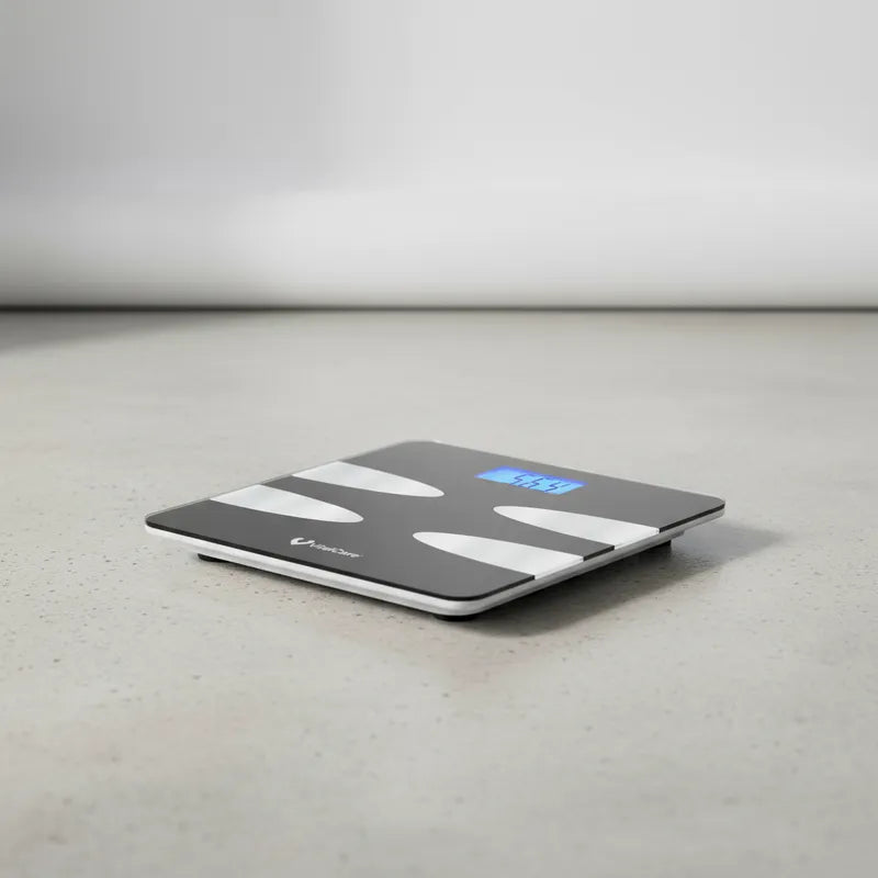 Báscula de composición corporal de 4 electrodos con Bluetooth