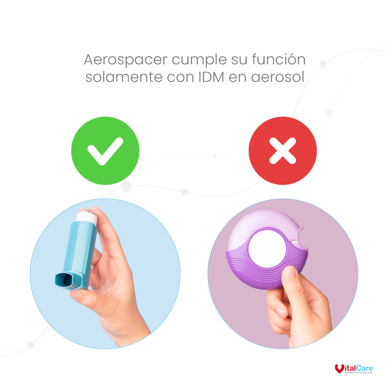 Aerocámara Premium Aerospacer con mascarilla - Lactante