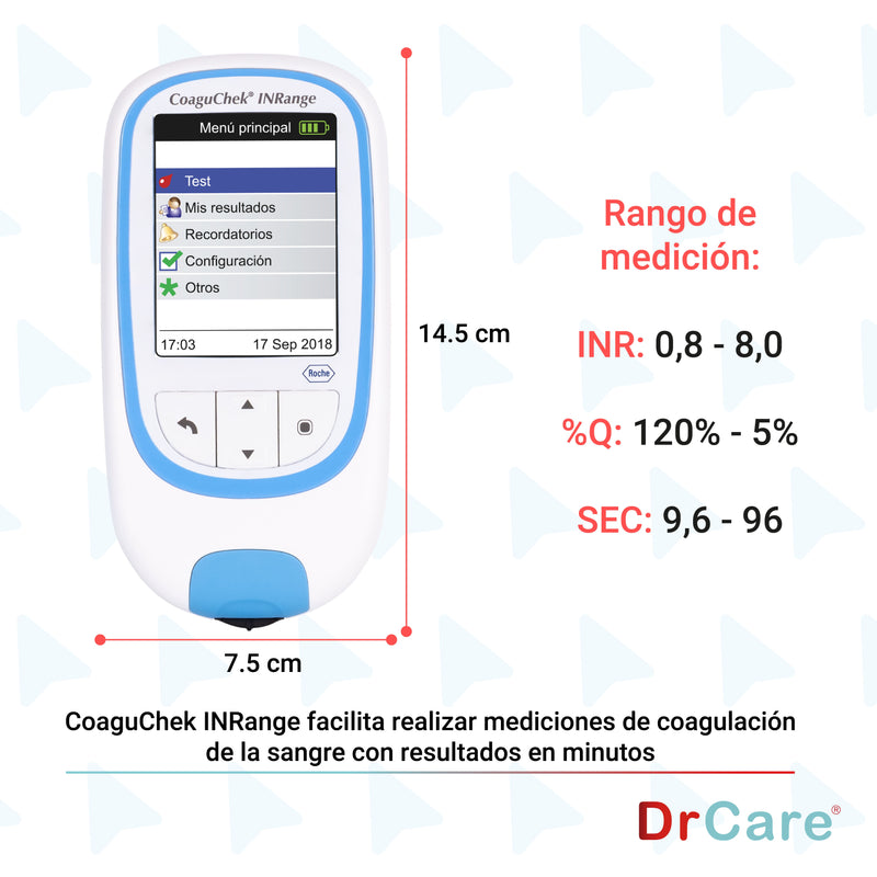 CoaguChek InRange + 24 tiras reactivas | Kit Monitoreo de Coagulación