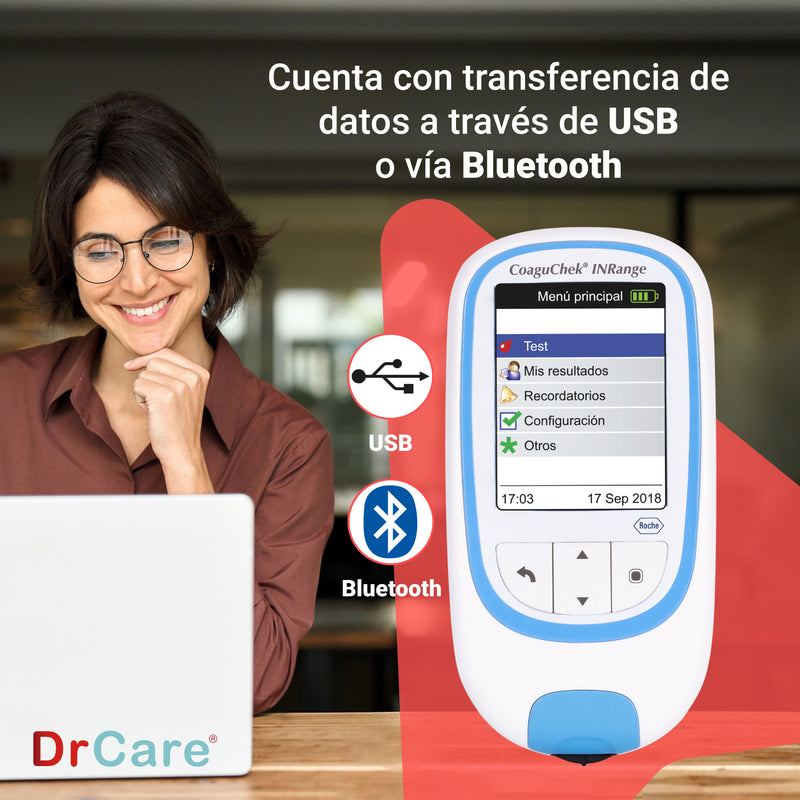 CoaguChek InRange + 24 tiras reactivas | Kit Monitoreo de Coagulación