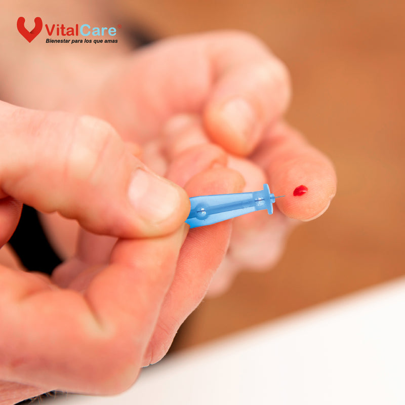 Lancetas Estériles VitalChek 100 piezas