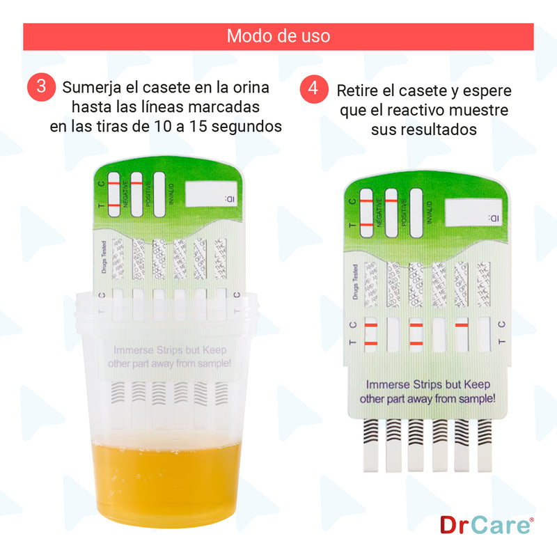 Pruebas Antidoping para Detección de Drogas 6 Parámetros