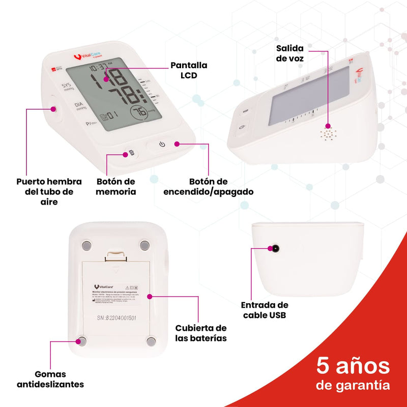 Baumanómetro digital para brazo por voz YE670A