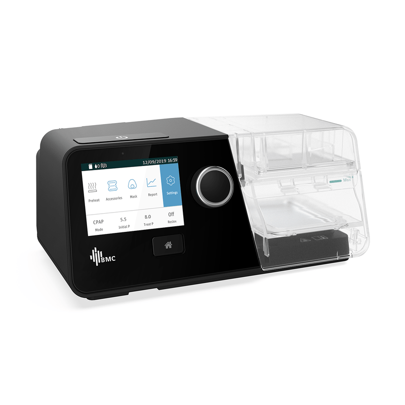 CPAP Fijo con Humidificador y Mascarilla Oronasal G3 BMC