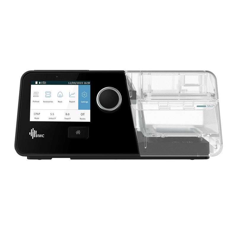 CPAP Fijo con Humidificador y Mascarilla Oronasal G3 BMC