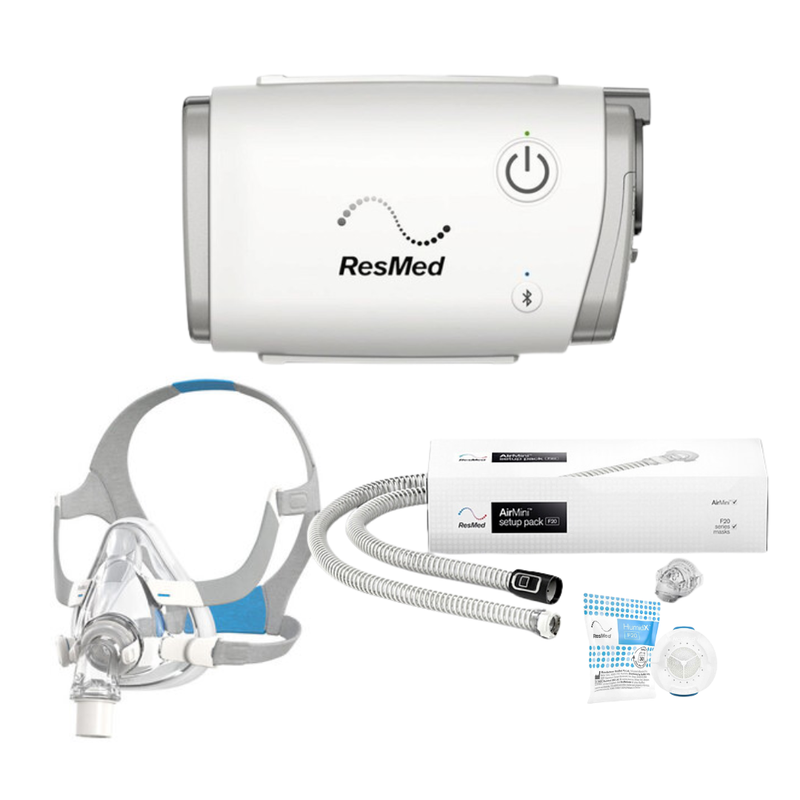 Cpap AIRMINI Resmed + Starter Pack + Mascarilla Oronasal AirTouch F20