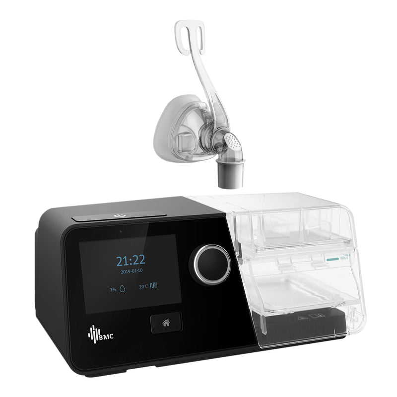 CPAP Automático con Humidificador y Mascarilla Nasal G3 BMC