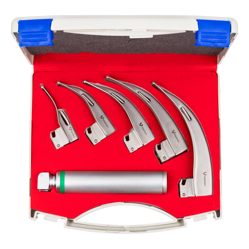 Estuche Laringoscopio Curvo Fibra Óptica VitalCare