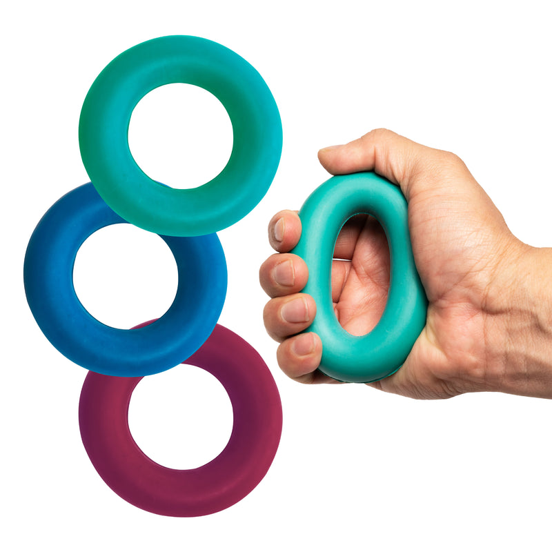 Set De 3 Ejercitadores para manos - Distintos niveles de resistencia