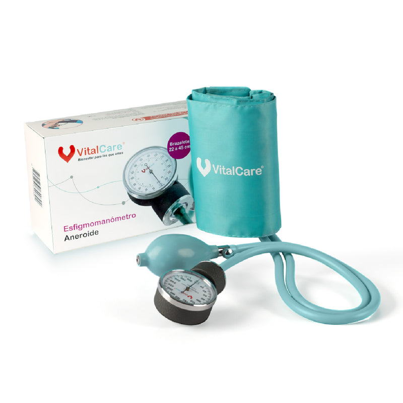 Baumanómetro Aneroide Colección Menta Con Brazalete Amplio