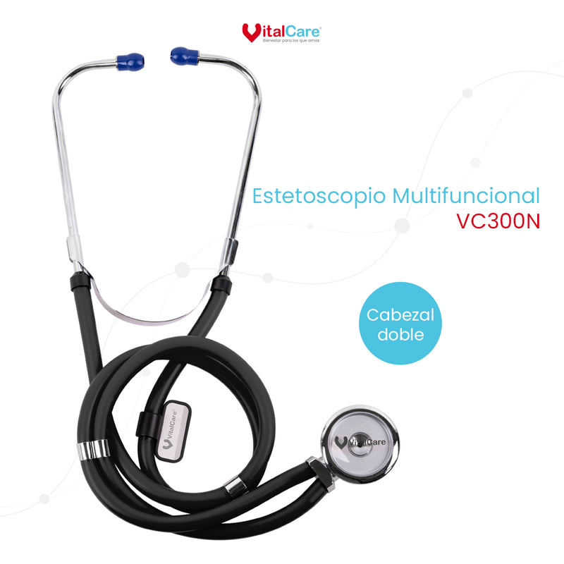 Estetoscopio Multifuncional Profesional Con Doble Manguera
