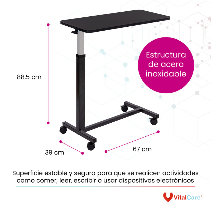 Mesa Fija Premium Para Cama De Hospital
