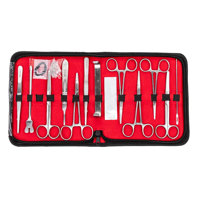 Estuche De Disección 16 Piezas De Acero Inoxidable