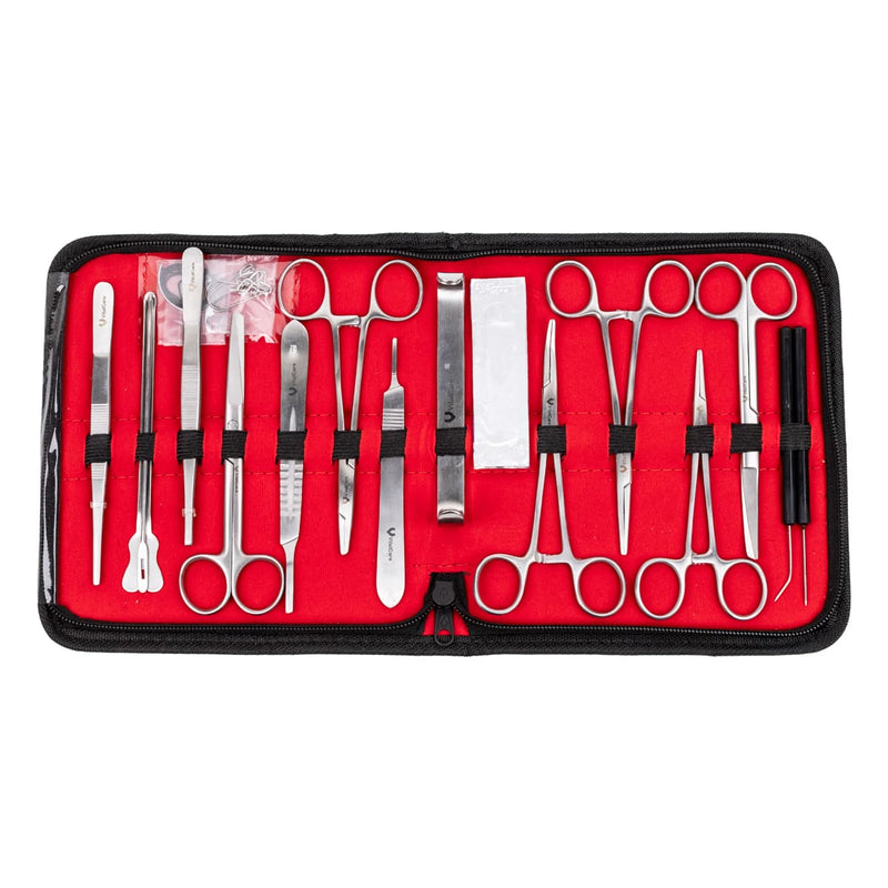 Estuche De Disección 20 Piezas De Acero Inoxidable