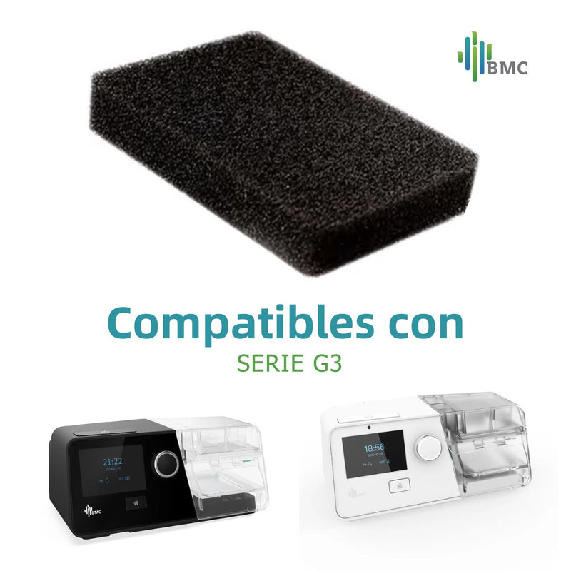 Filtro de Aire Original BMC G3 | Repuesto para CPAP y BPAP | Paquete con 2 Piezas