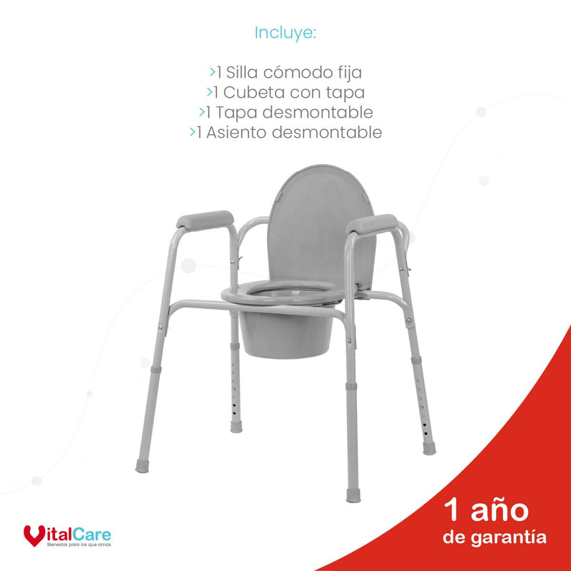 Silla Cómodo Fija Con Altura Ajustable Para Baño o Ducha