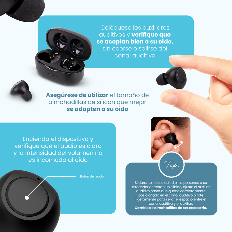 Auriculares de Ayuda Auditiva VitalCare KV-702