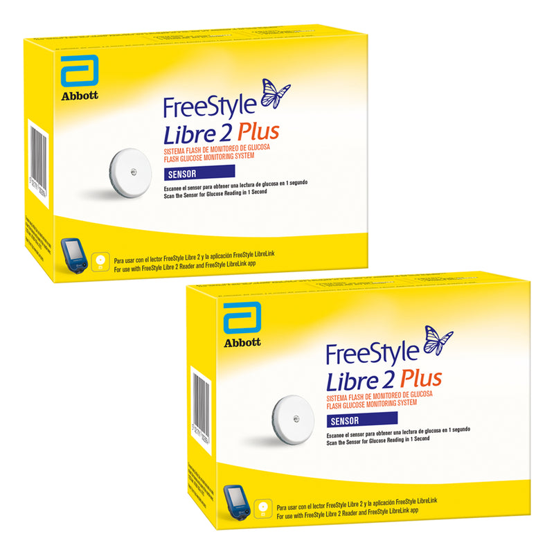 Kit De 2 Sensores FreeStyle Libre 2 Plus Para Monitoreo De Glucosa