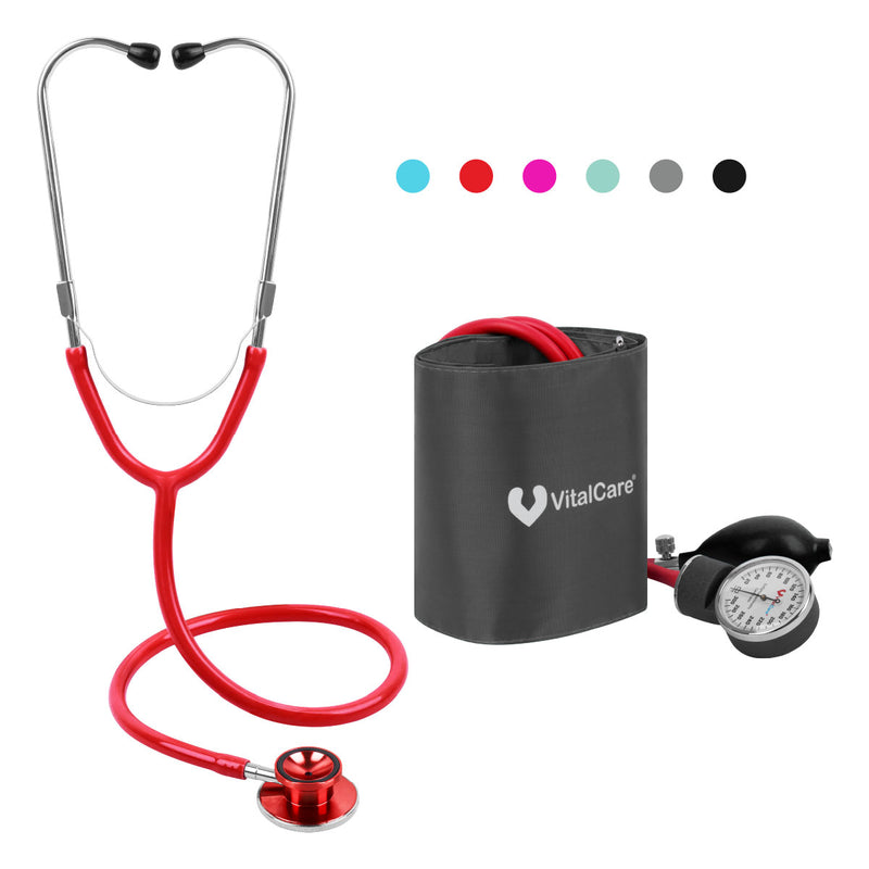 Kit Esfigmomanómetro Aneroide + Estetoscopio Doble