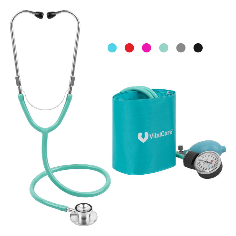 Kit Esfigmomanómetro Aneroide + Estetoscopio Doble Colección Menta