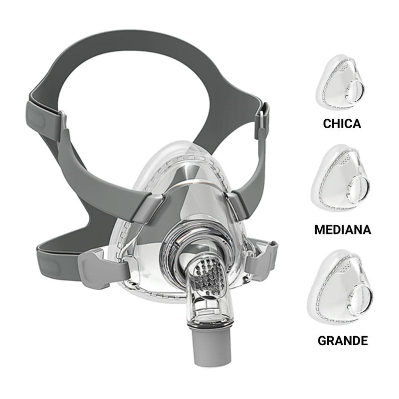 Kit MASCARILLA Oronasal BMC F5A para CPAP y BiPAP | Incluye Talla S, M, L |
