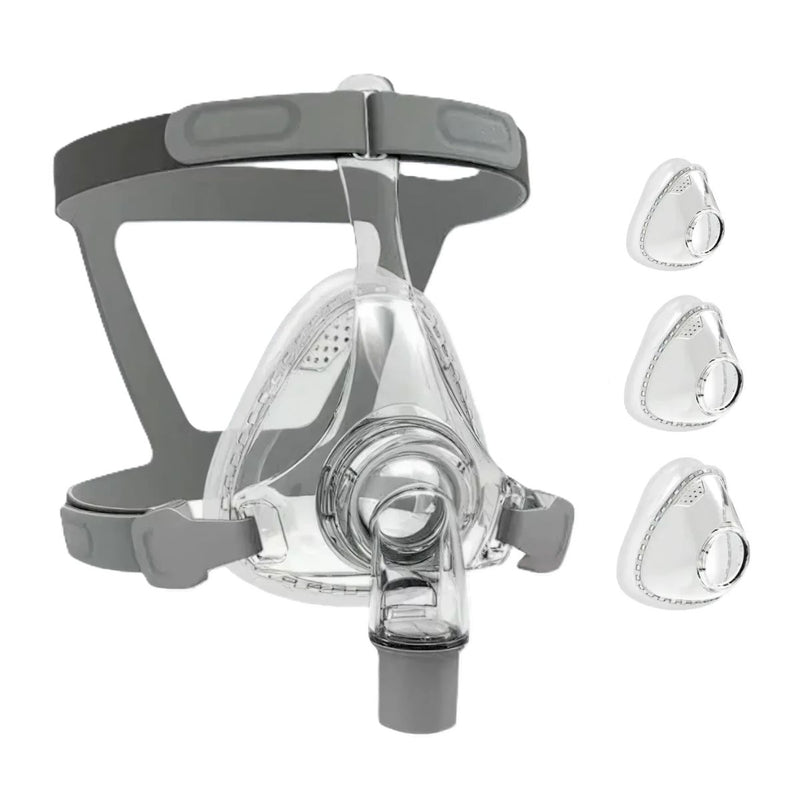 KIT MASCARILLA Oronasal BMC F5 con Soporte Frontal para CPAP y BiPAP | Incluye Talla S, M, L |