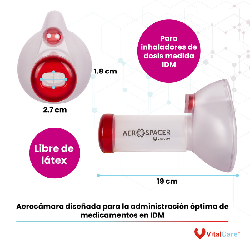 Aerocámara Espaciadora Hospitalaria Infantil Aerospacer