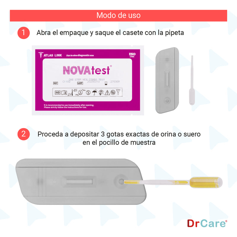 Prueba Rápida de Embarazo hCG Con 40 Test