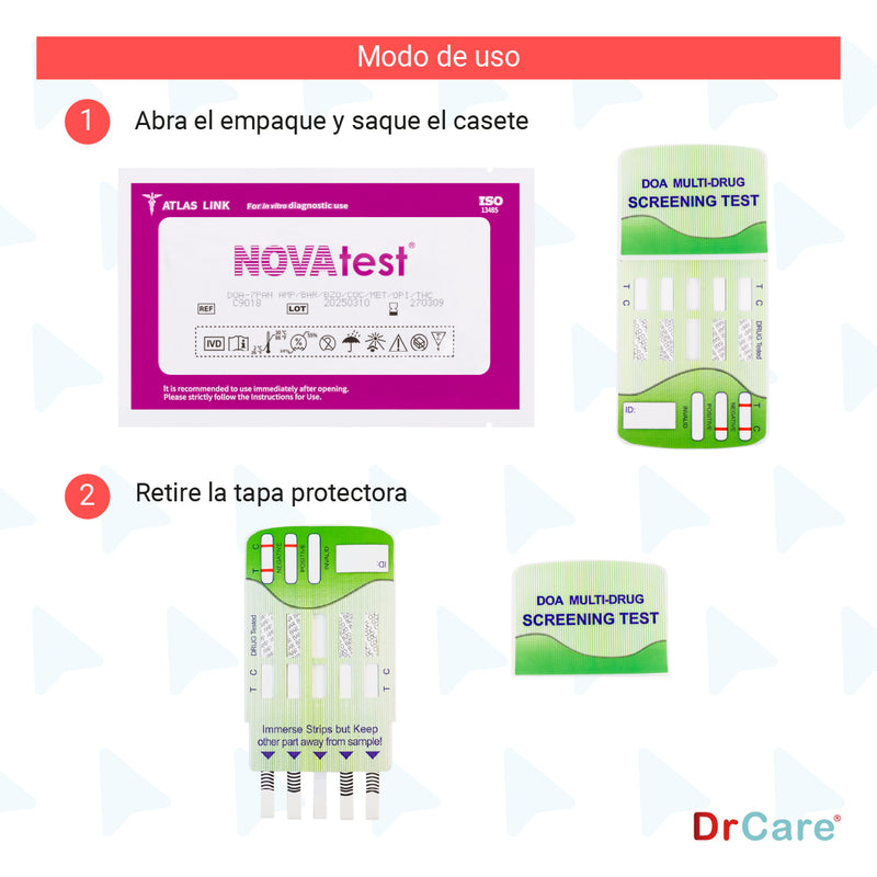 Pruebas Antidoping para Detección de Drogas 7 Parámetros