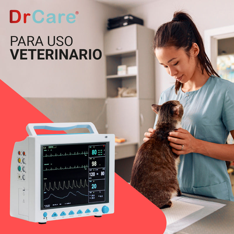 Monitor De Signos Vitales Pantalla de 12" Uso Veterinario