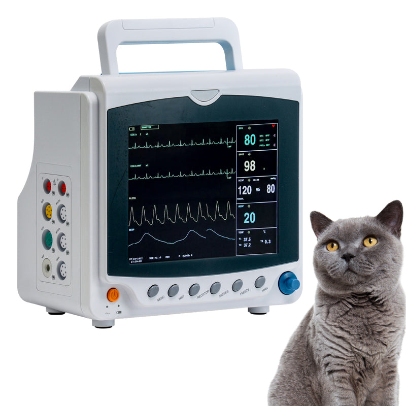 Monitor De Signos Vitales Pantalla de 8" Para Uso Veterinario