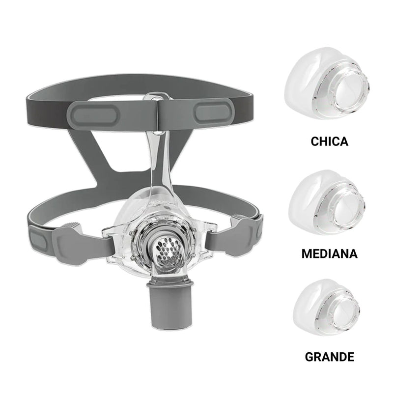 Kit MASCARILLA Nasal BMC N5 con soporte frontal para CPAP y BiPAP | Incluye Talla S, M, L |