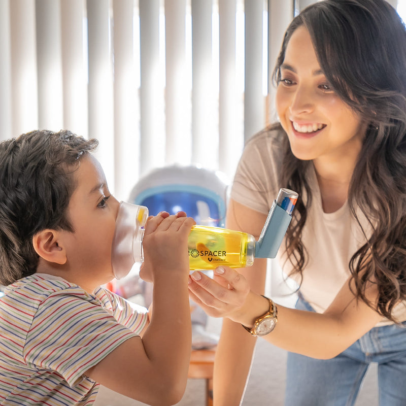 Aerocámara Premium Aerospacer con mascarilla y boquilla - Infantil