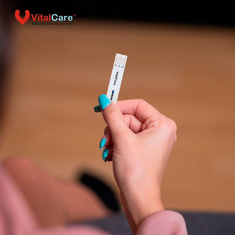 Tiras Reactivas Glucosa en Sangre VitalCare 50 Piezas