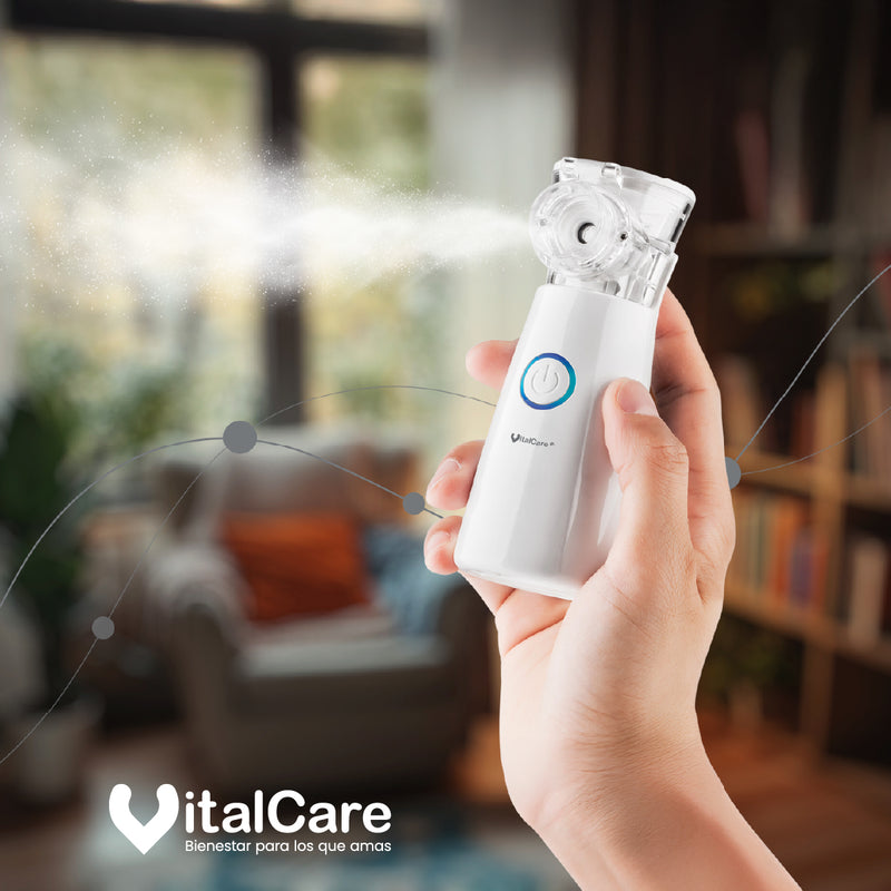 Nebulizador Portátil de Malla Finas Partículas VitalCare