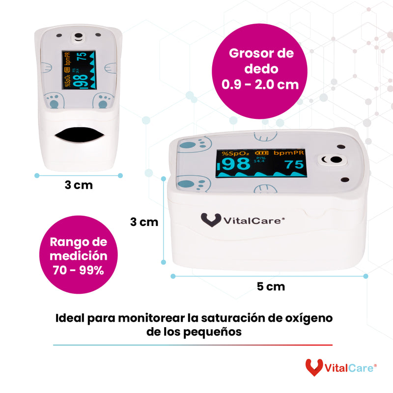 Oxímetro Pediátrico De Pulso VitalCare