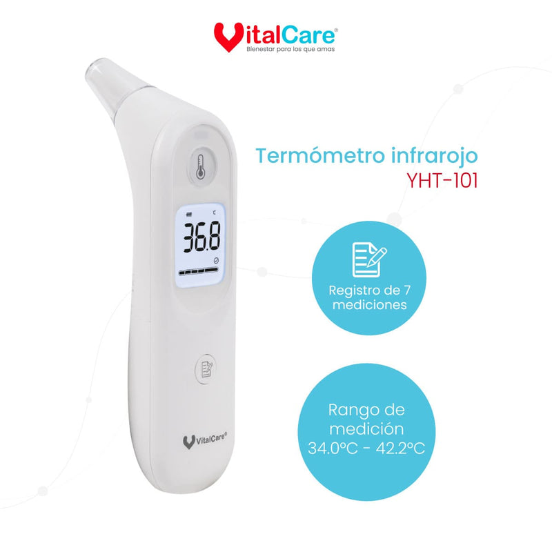 Kit Oxímetro de Pulso Pediátrico y Termómetro Infrarrojo | VitalCare