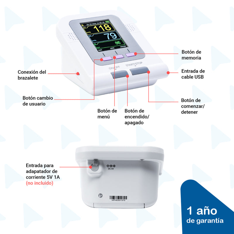 Baumanómetro Para Uso Veterinario con 2 Brazaletes