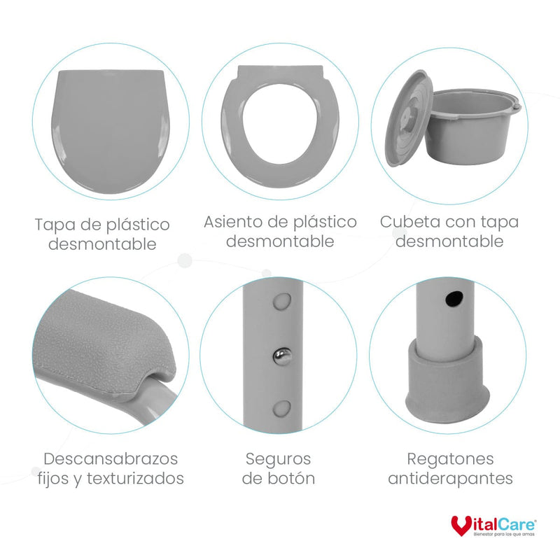 Silla Cómodo Fija Con Altura Ajustable Para Baño o Ducha