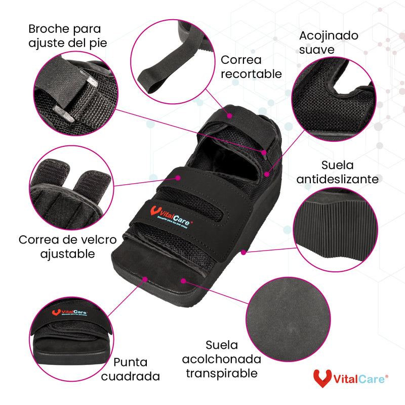 Zapato Volado Antepié con Suela Antideslizante y Correas Ajustables
